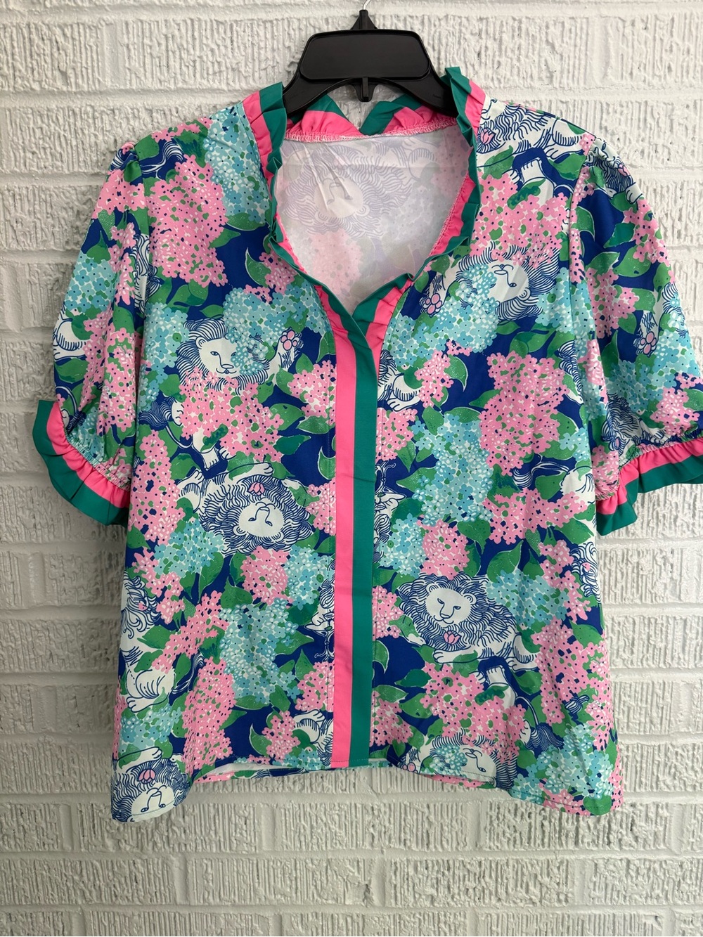 Lion Floral Top